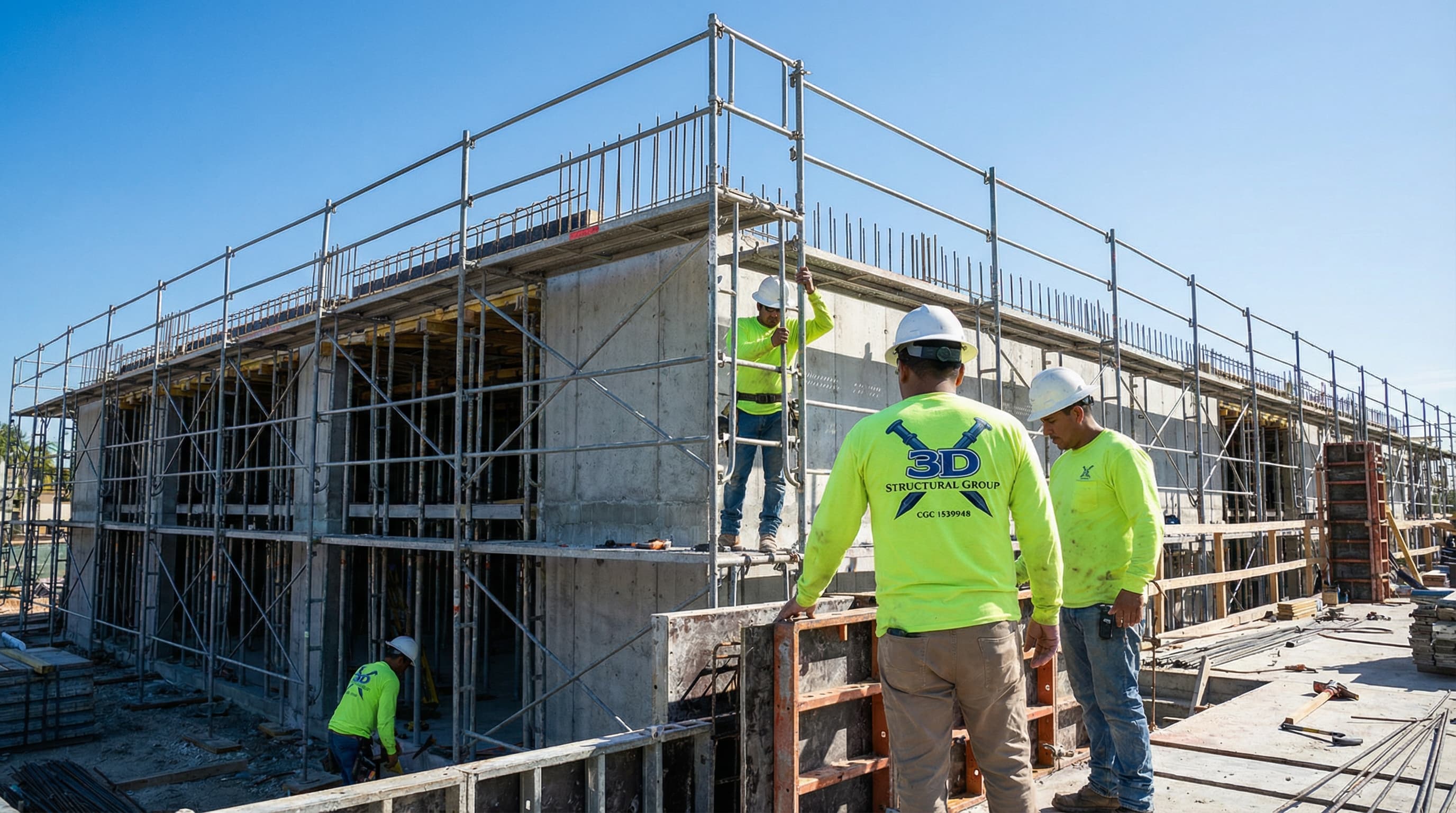 Structural concrete columns and beams